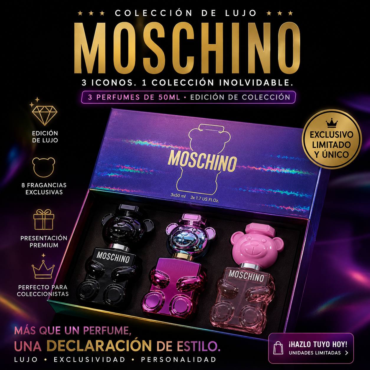 ESTUCHE DE COLECCION MOSCHINO